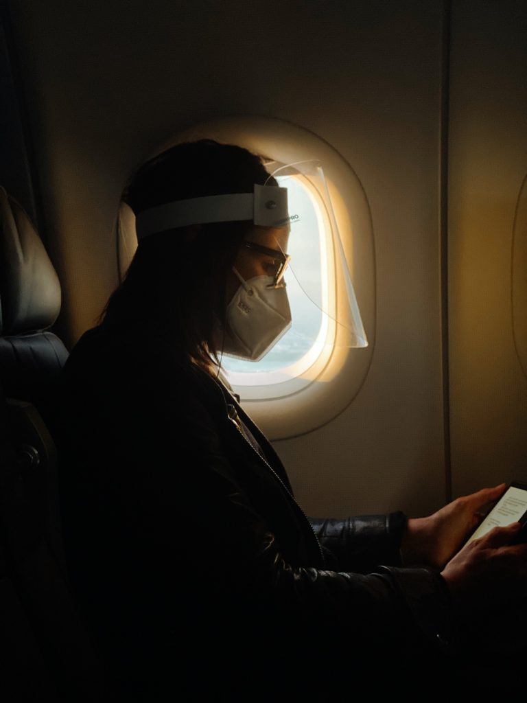 a person wearing a mask
