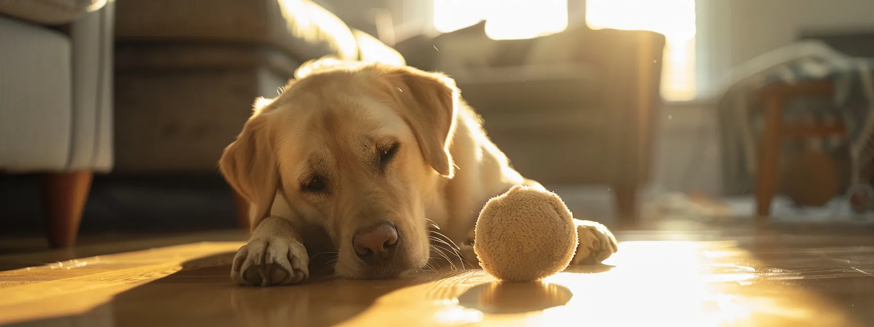 a dog playing with a squeaky plush toy.