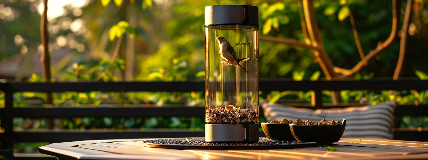 a sturdy smart feeder with secure features and durable materials.