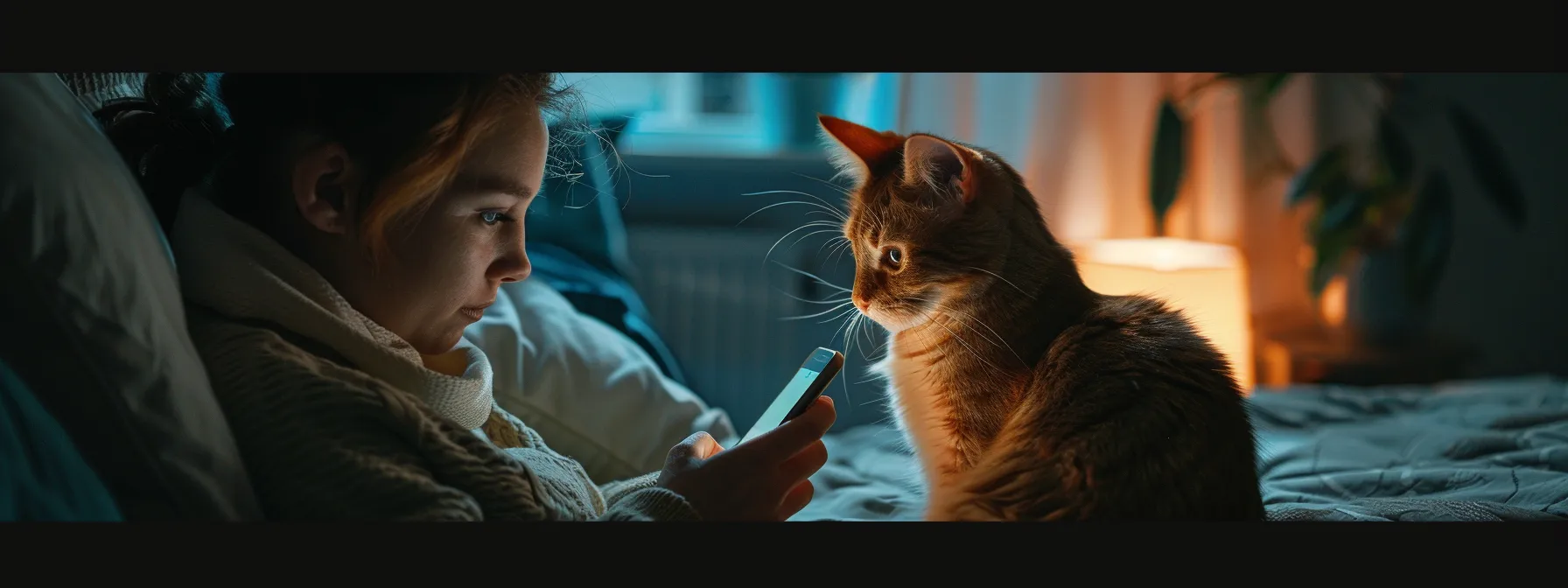 a person watching their cat play with a smart device-controlled toy through a webcam app.