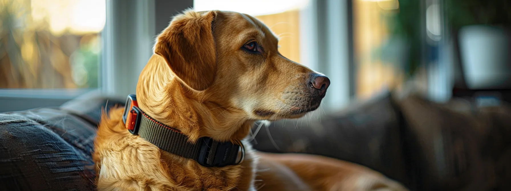 a pet comfortably wearing a fitness tracker, showcasing the importance of addressing wearability and comfort challenges for effective monitoring.